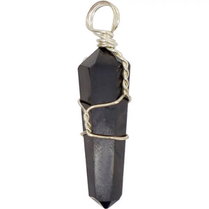Shungite Wire Wrapped Pendant