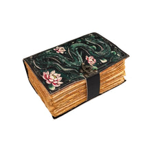 Snake with Lotus Leather Journal