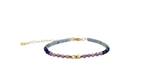 Amethyst, Sodalite and Blue Aventurine Bracelet