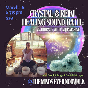 Crystal & Reiki Healing Sound Bath: A Journey with Aquamarine