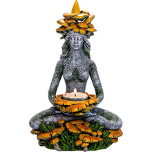 Forest Mushroom Goddess Backflow Incense & T-Light Holder