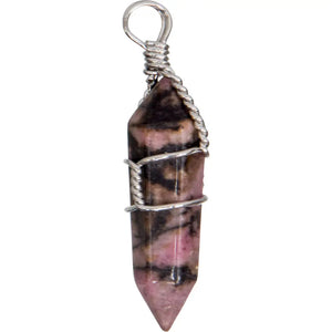 Rhodonite Wire Wrapped Pendant