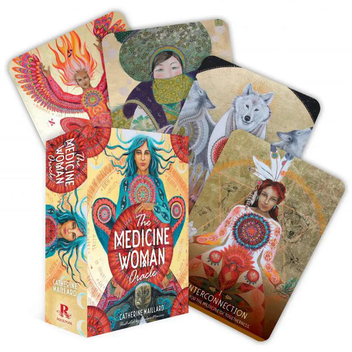 The Medicine Woman Oracle Discover the Archetypes of the Divine Feminine (49 gilded cards and 196-page book)