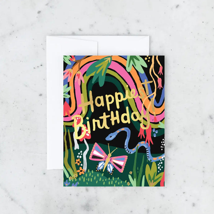 Rainbow Garden Card