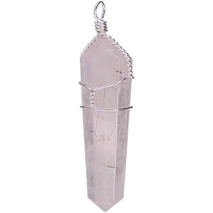 Rose Quartz Wire Wrapped Pendant