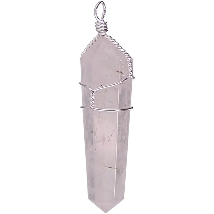 Rose Quartz Wire Wrapped Pendant