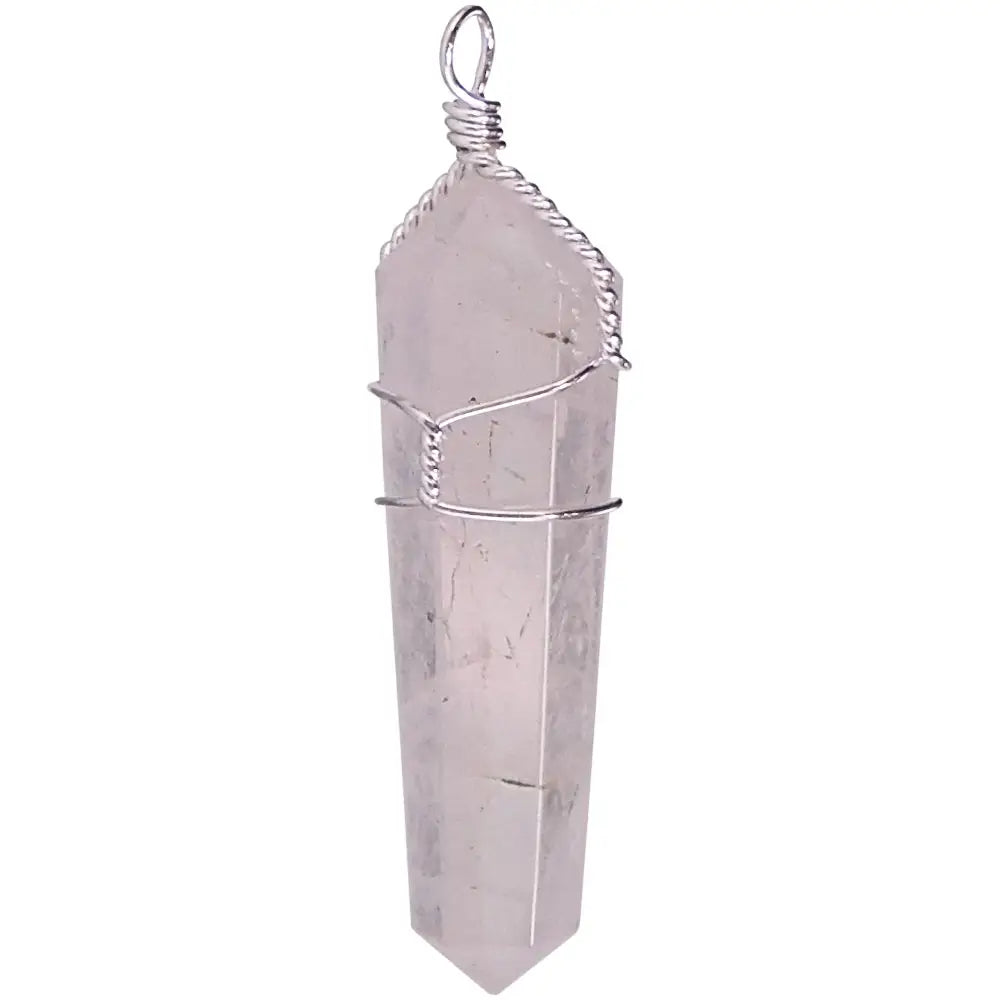 Rose Quartz Wire Wrapped Pendant