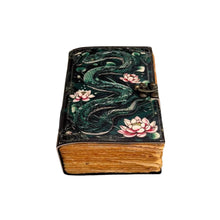 Snake with Lotus Leather Journal