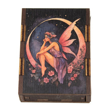 Fairy Sitting on the Moon Wooden Match Box