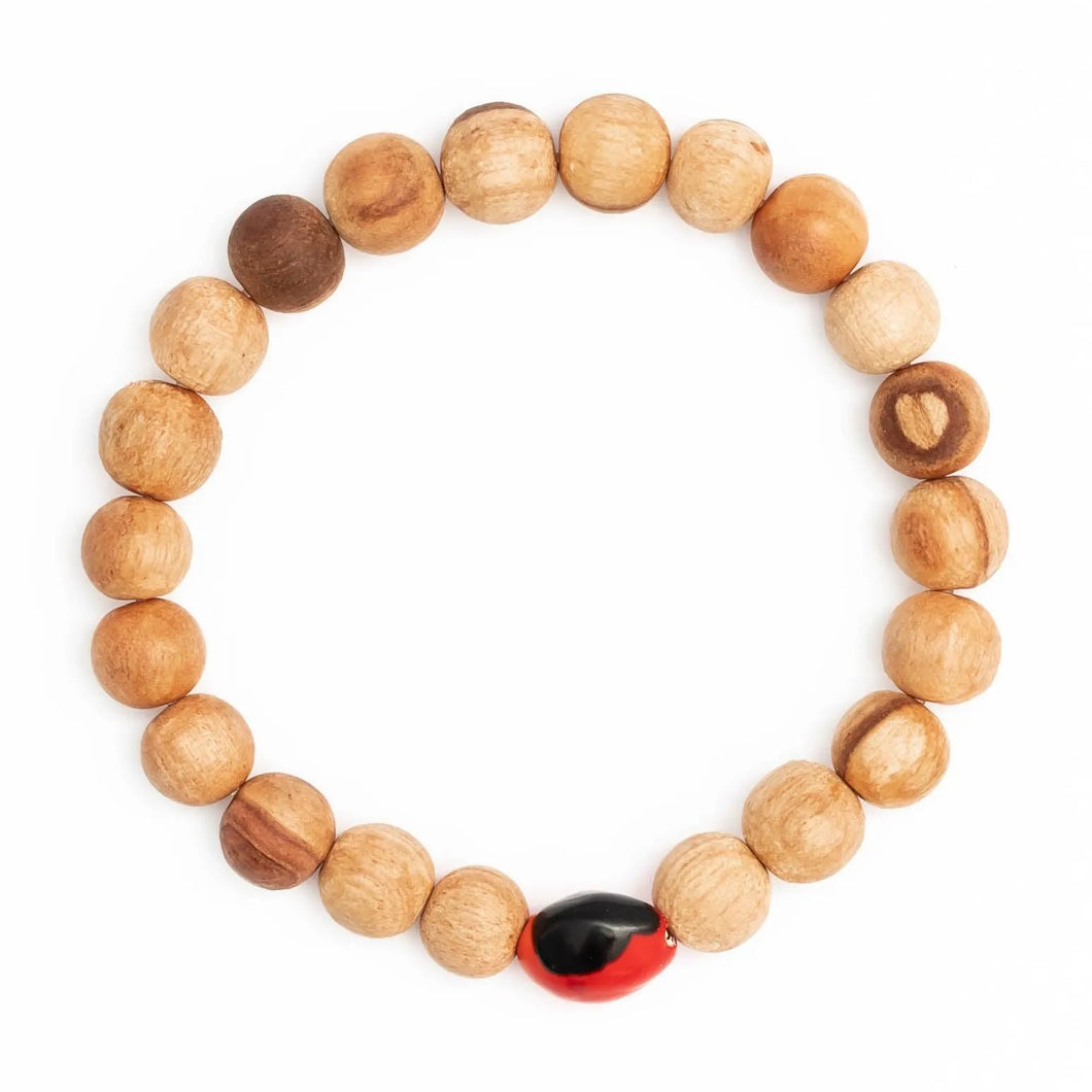 Palo Santo and Huayruro Bracelet