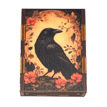 Raven Wooden Match Box
