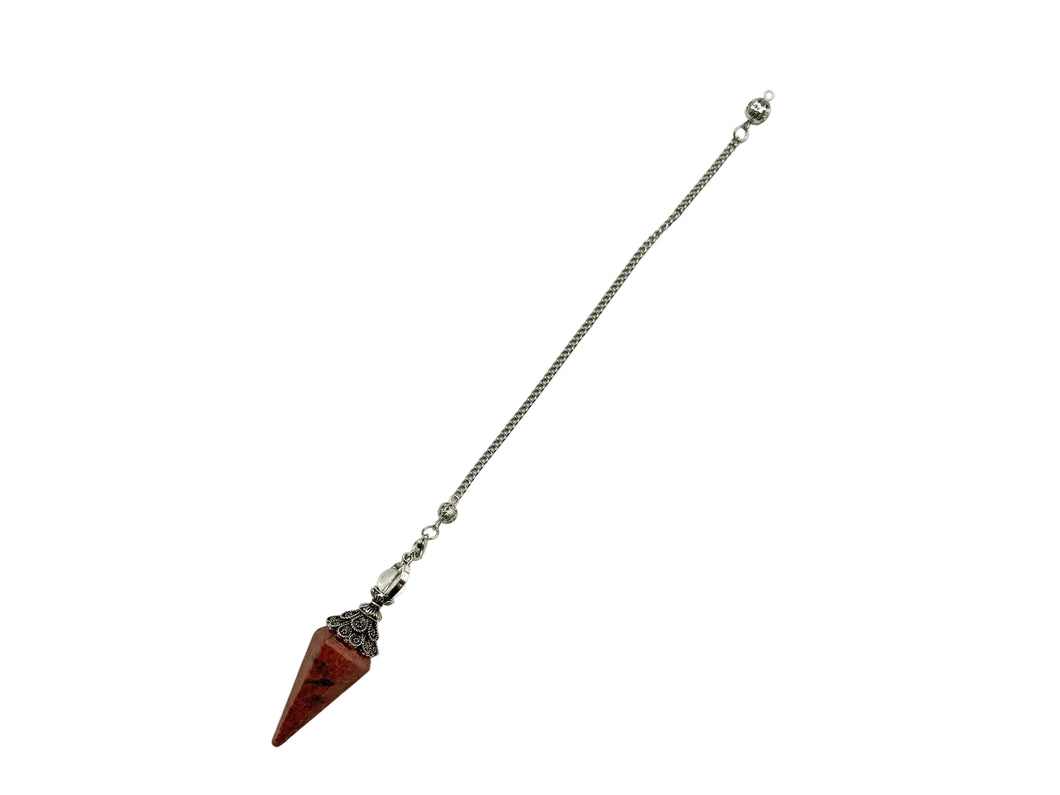 Rhodonite Pendulum