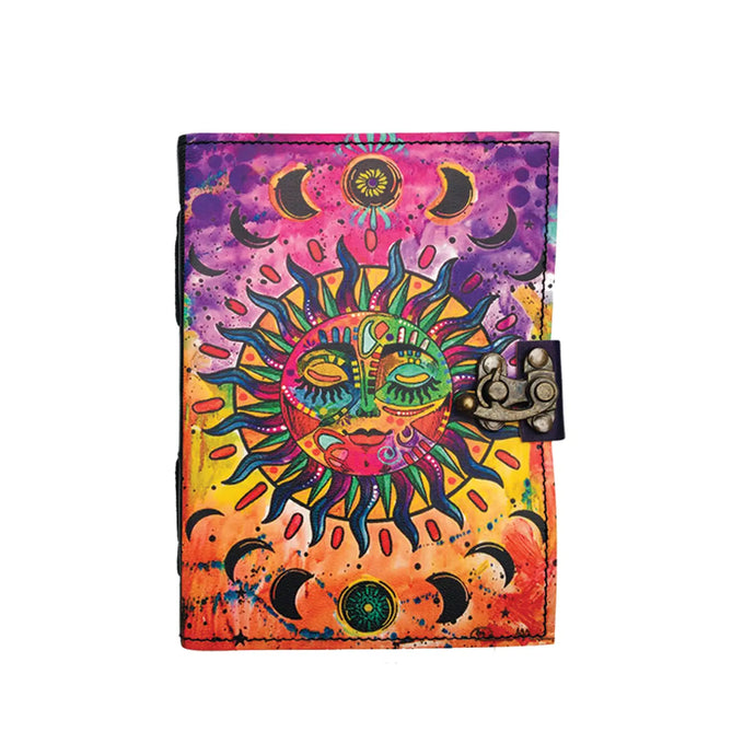 Vibrant Sun Leather Journal
