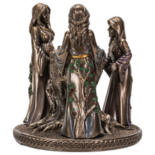 Mother Maiden Crone Bronze Candle Holder