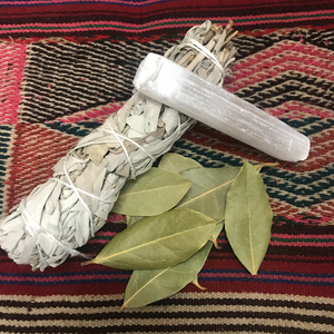 Bay Leaf, Sage, & Selenite Magic Kit