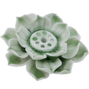 Ceramic Lotus Incense Burner