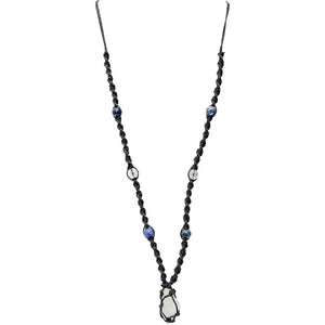 Macrame Necklace with Crystals