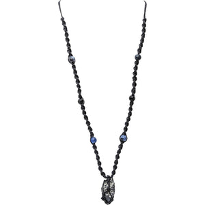 Macrame Necklace with Crystals