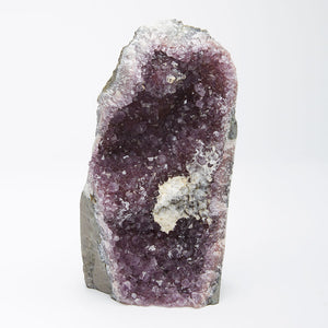 Amethyst Druzy with Calcite Stand Up