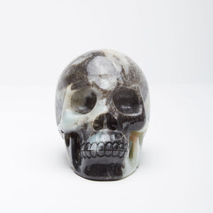 Amazonite Skull with Druzy