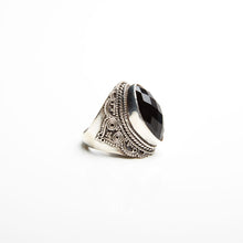 Faceted Onyx Ring