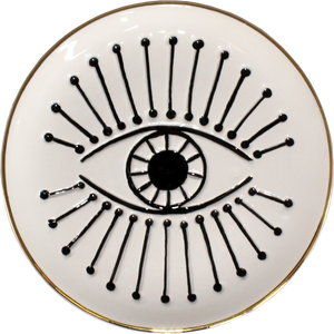Cream Ceramic Eye Tray