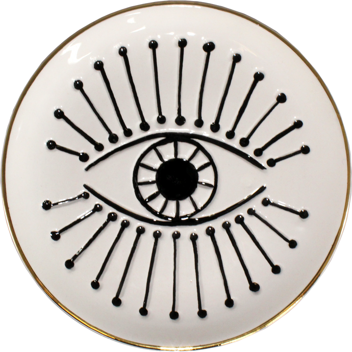 Cream Ceramic Eye Tray