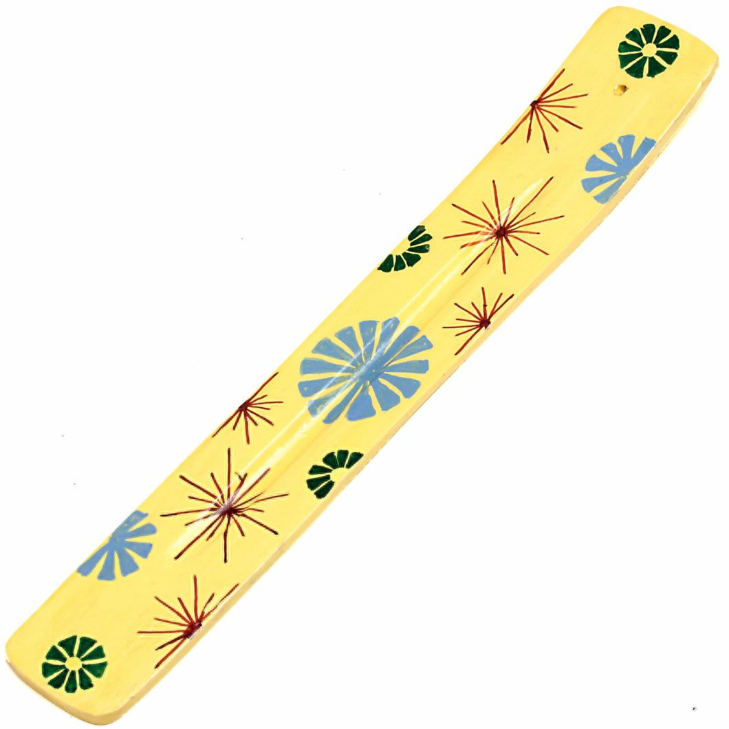 Abstract Yellow Starburst Incense Holder