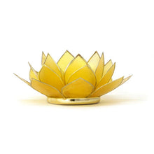 Mini Capiz Lotus Tealight Candle Holder