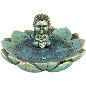 Buddha Sitting on Lotus Incense Burner