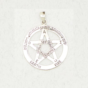 Pentacle with Elements Pendant