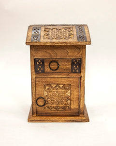 Celtic Mango Wood Box with Drawer